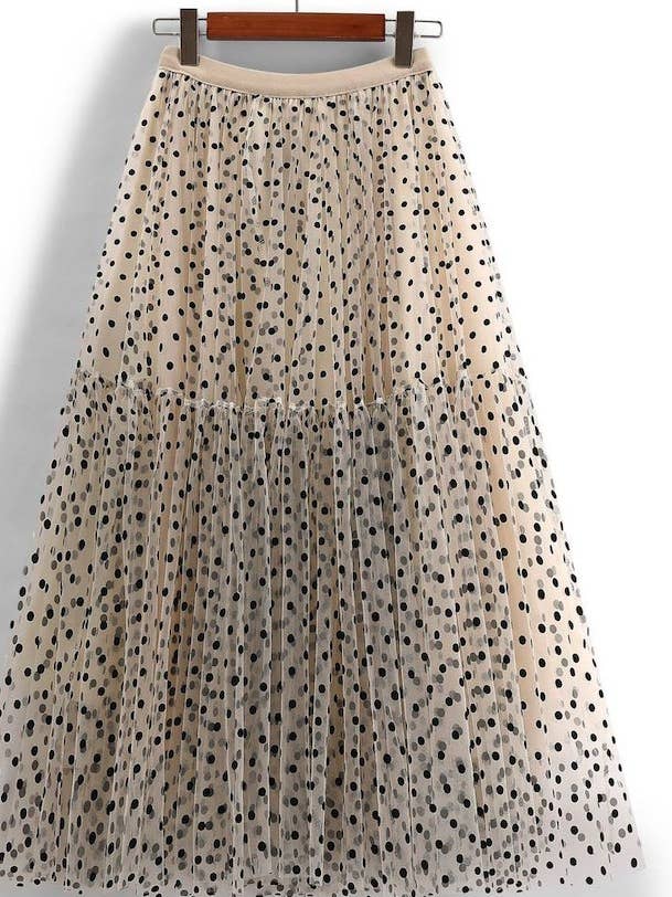 Gepunkteter Midirock für den Großhandel von Miss Sparkling