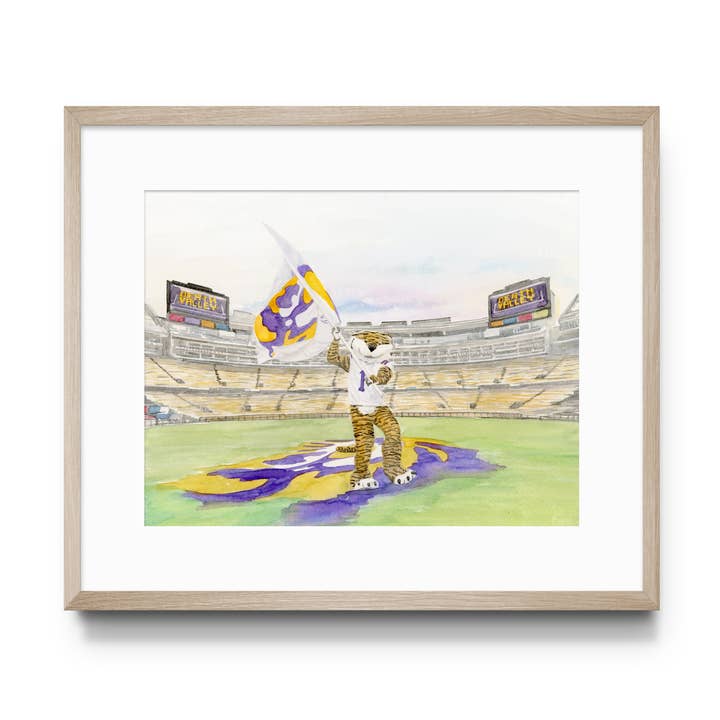 Gracefully Made Art – Großhandel Kunstdruck – LSU Mike the Tiger Kunstdruck, Collegiate0