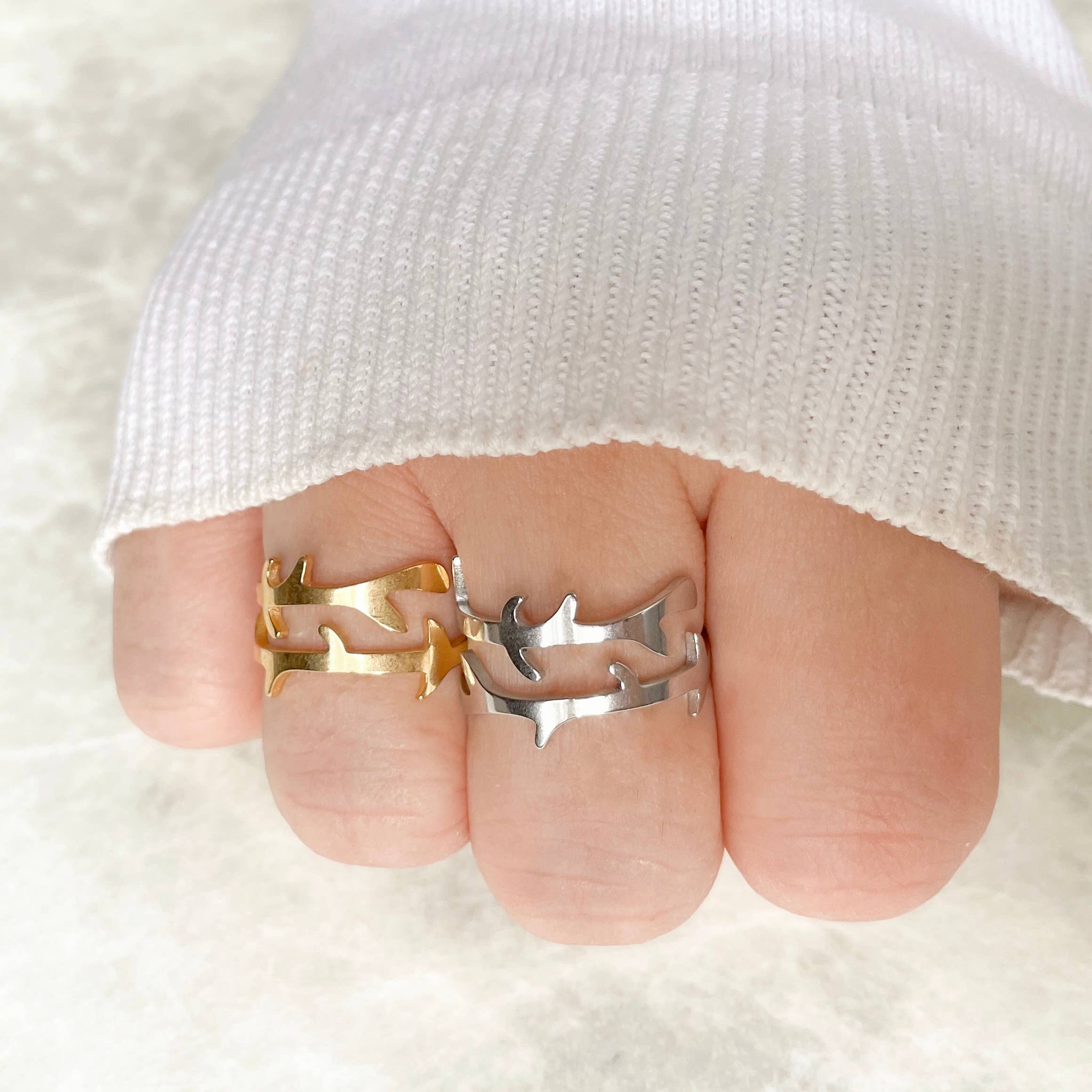 Blueyejewelry - Wholesale Band/Stacked Ring - Open Branch Ring - Tarnish-free Adjustable Tree Branch Ring 0