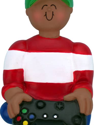 Giocare al videogioco: Maschio, Afro-Americano per la vendita all'ingrosso da parte di Ornament Central