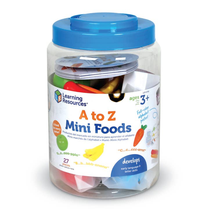 Learning Resources - Vente Lot de jouets – enfant - A à Z Mini Aliments1