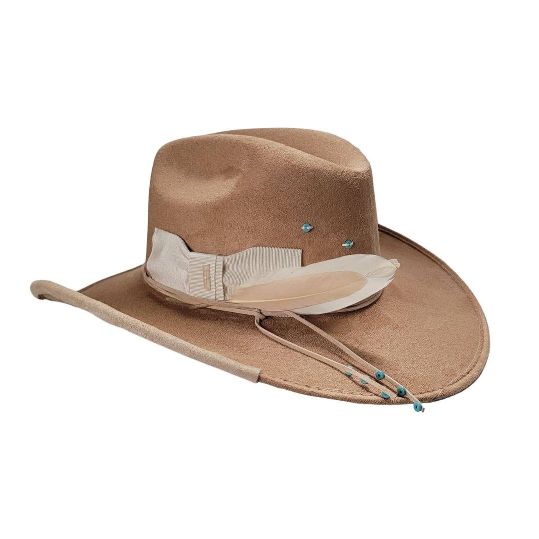 Camel Joey Cowboy Crown Hat for wholesale on Faire7
