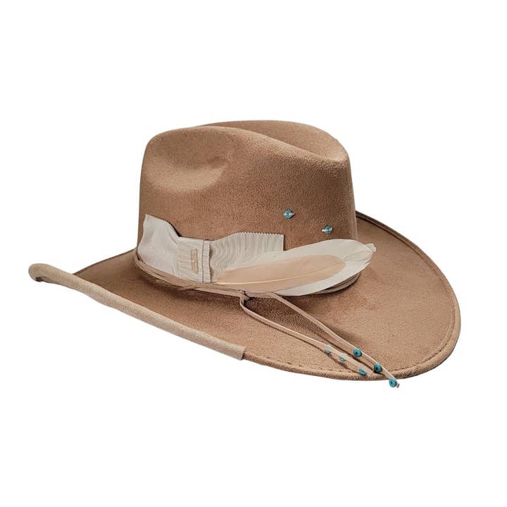 Camel Joey Cowboy Crown Hat for wholesale on Faire7