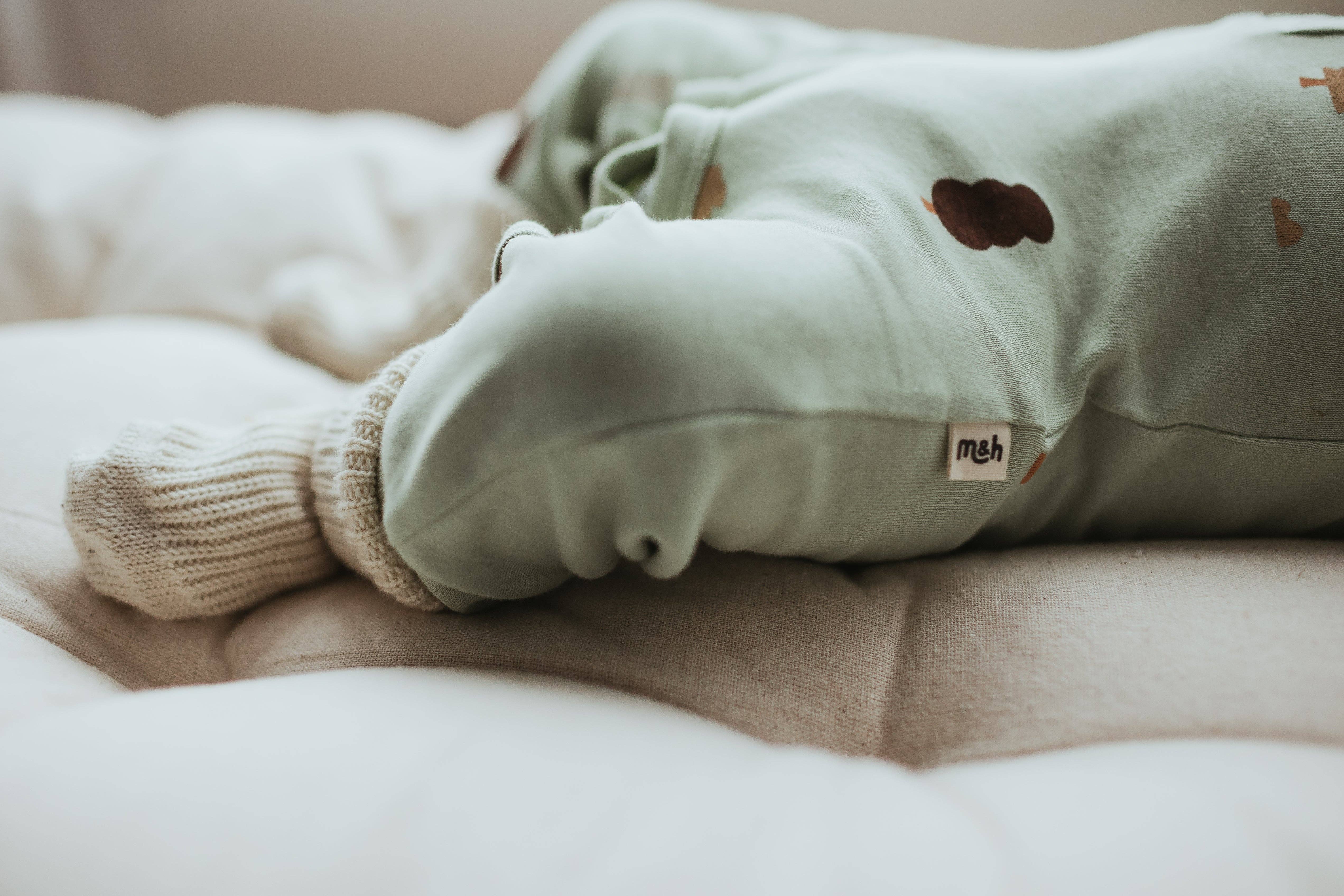 Mini & Humble - Wholesale Jumpsuit - Baby - 100% Organic Cotton Footless Romper in Sage2