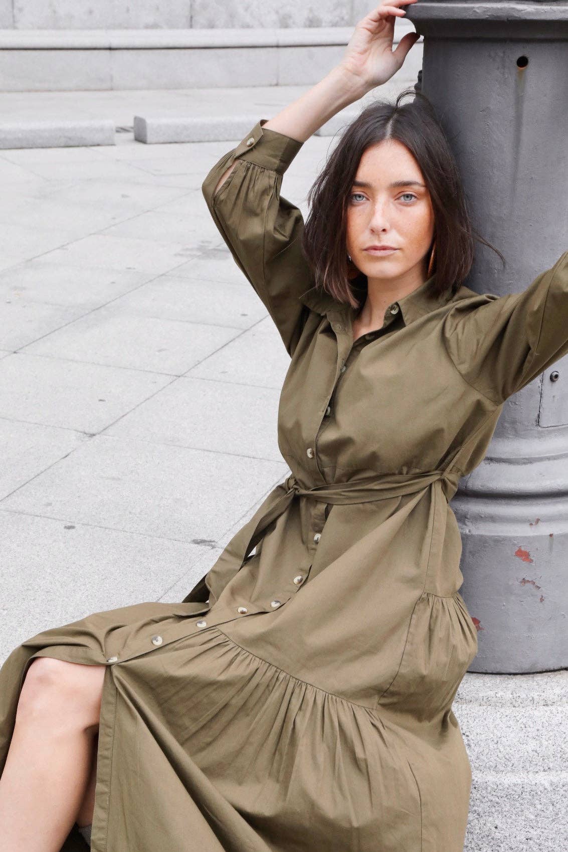 Kapda Casa – wholesale Dress – Women's – Clásico Olive3