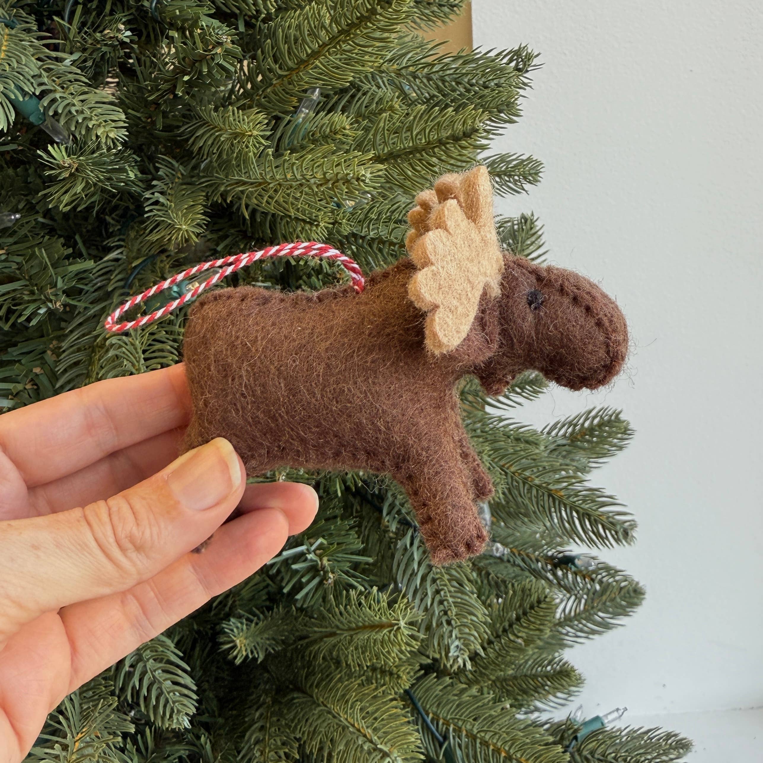 Ornaments 4 Orphans - Wholesale Ornament - Moose Felt Wool Christmas Ornament1
