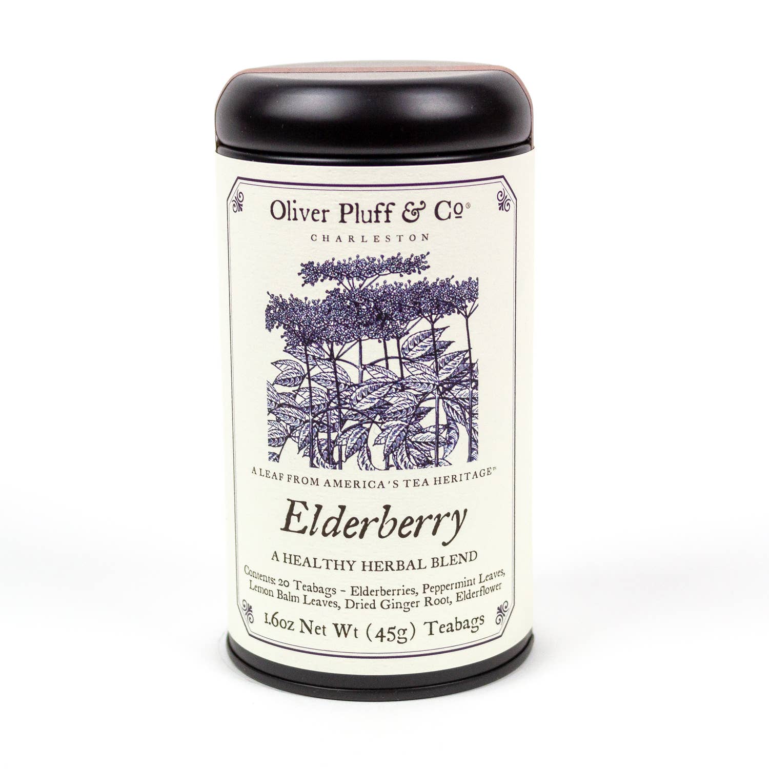 Oliver Pluff & Company - Wholesale Tea Bags - Elderberry - 20 Teabags in Signature Tea Tin5