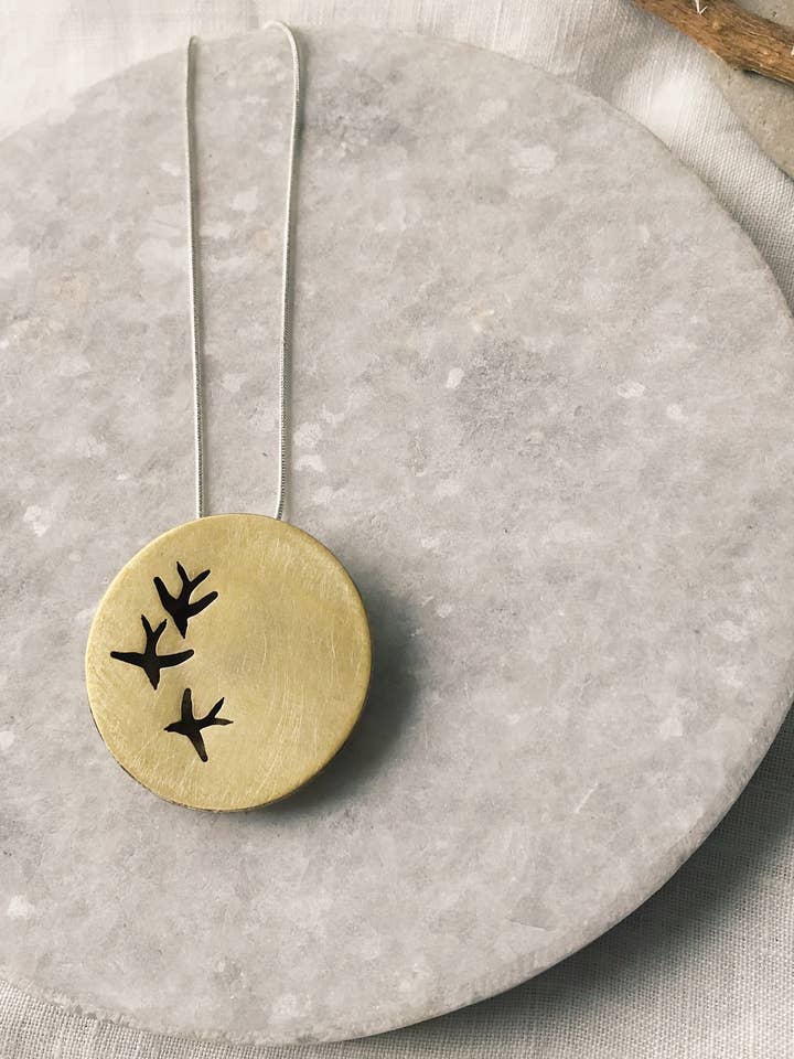 3 Fåglar Utskuren Ihålig Mässing Halsband för wholesale av Modern Madini