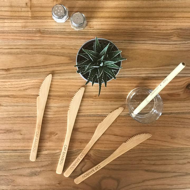 cap bambou - Wholesale Assorted Cutlery Set - Set of 3 bamboo cutlery (knife, fork, spoon)3