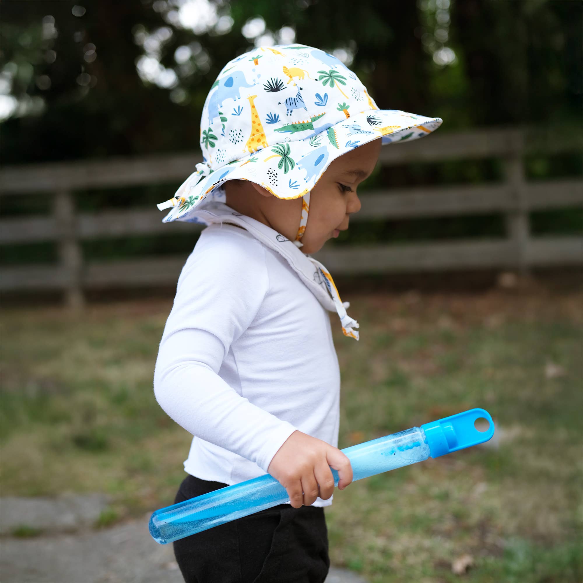 Jan & Jul - Vente Chapeau de soleil – enfant - Safari | Chapeau de soleil en coton à larges bords3
