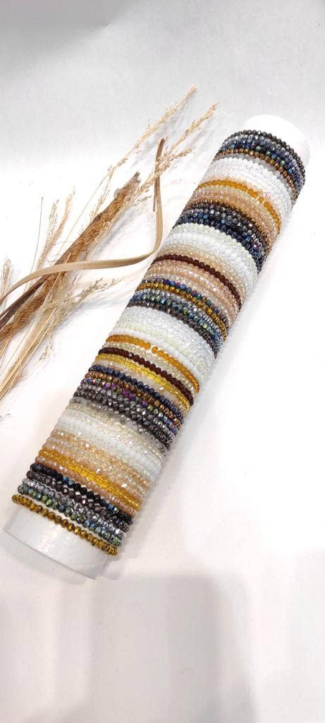 LOLO & YAYA - Wholesale Retailer Display - Jewelry - Set of 65pcs mixed color crystal bracelets4
