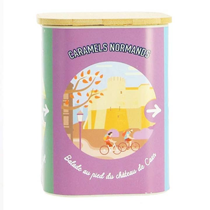 Produits-Normandie - Wholesale Caramel - Caramels, assortments, 4-sided metal boxes, Balades Normande1