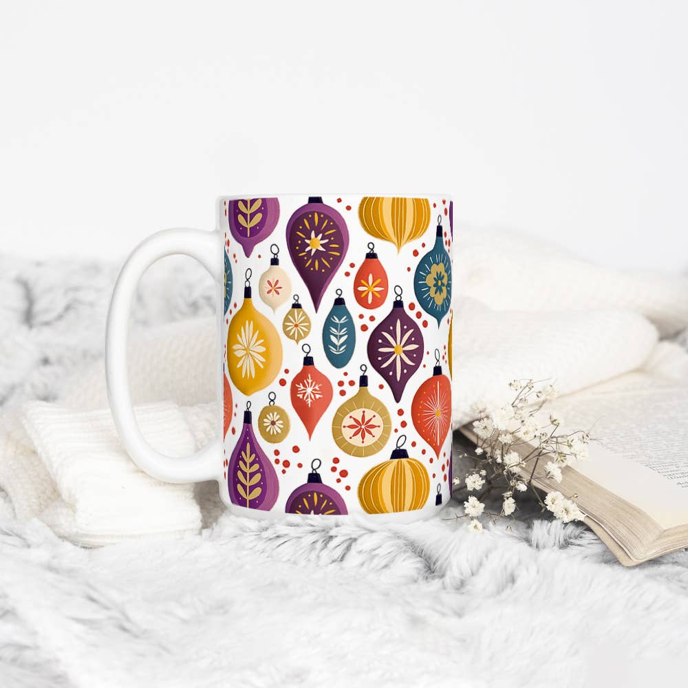 Loftipop - Wholesale Coffee Mug - Vintage Holiday Ornament Ceramic Mug, Retro Christmas Gifts7