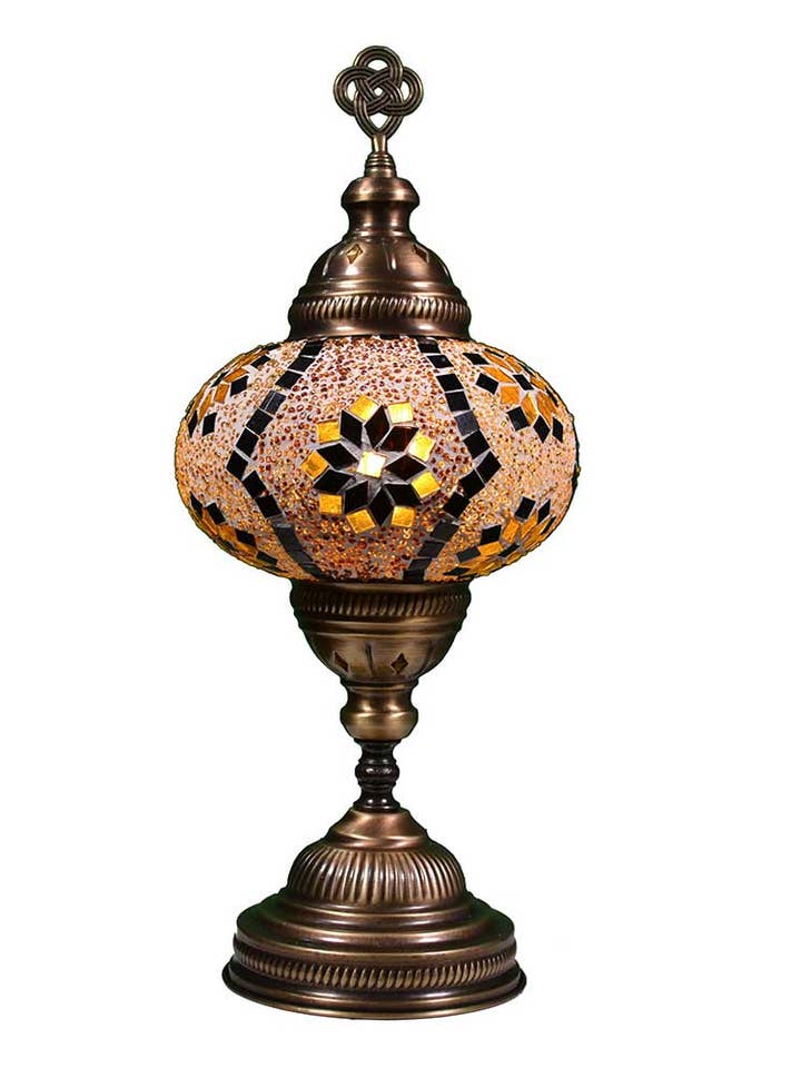 Handmade Turkish Moroccan Style Mosaic LED Table Lamp BSC7 for wholesale by KusKuus