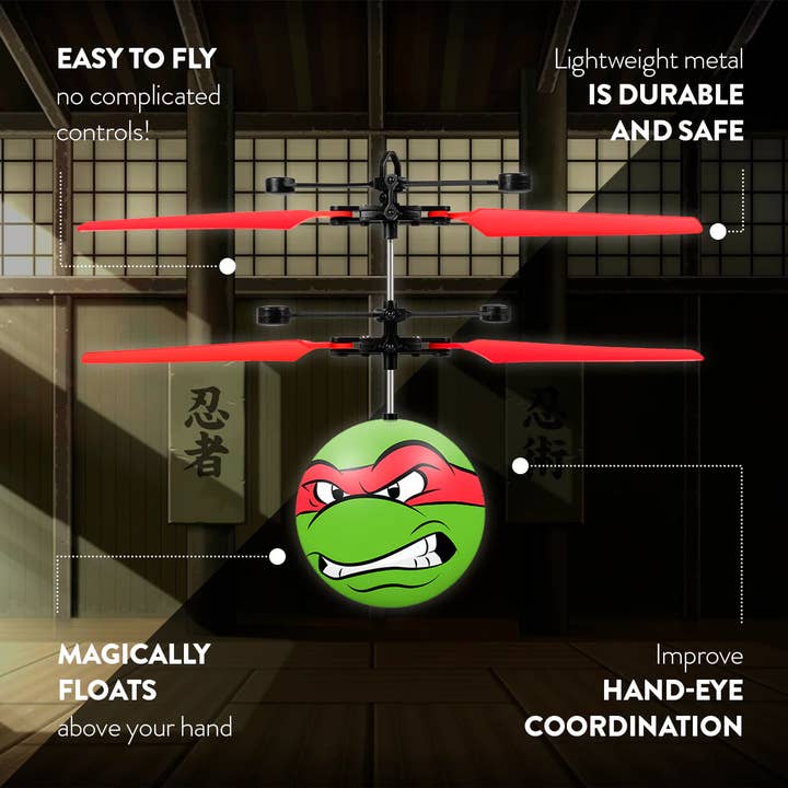 World Tech Toys - Wholesale Toy Plane - Kids - Nickelodeon TMNT Raphael UFO Ball Helicopter1