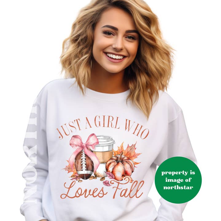 Just a Girl Who Loves Herbst Sweatshirt - Fußball-Sweatshirt für den Großhandel von Northstar