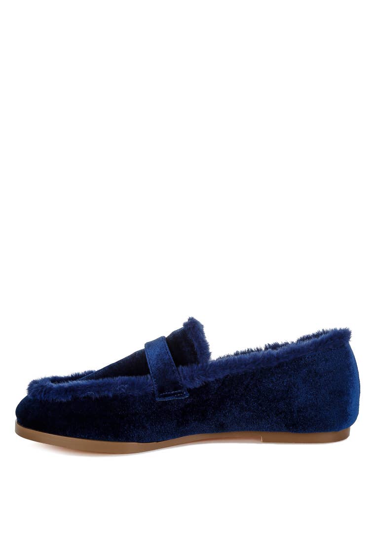 Rag Company - Wholesale Flats/Loafers - Women's - Bastian Fur Detail Velvet Loafers7