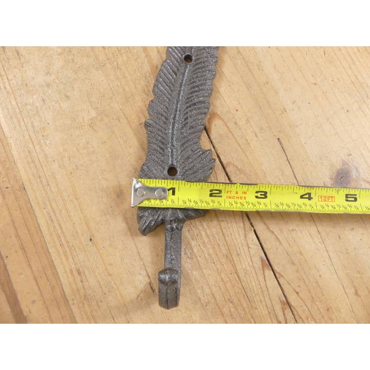 Midwest Craft House - Wholesale Wall Hook - Cast Iron Feather Hook4