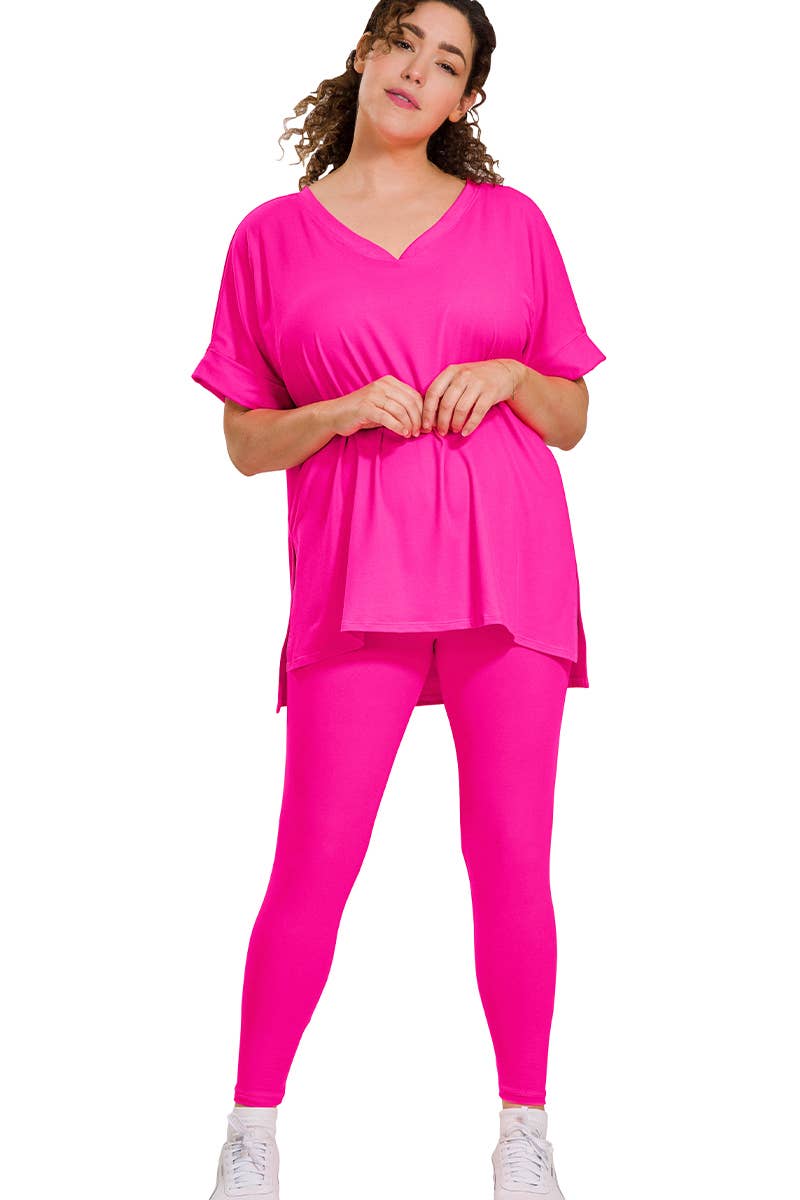 42POPS - Wholesale Lounge Set - Women's - `.Plus Microfiber Lounge Wear 2 Pc Set92