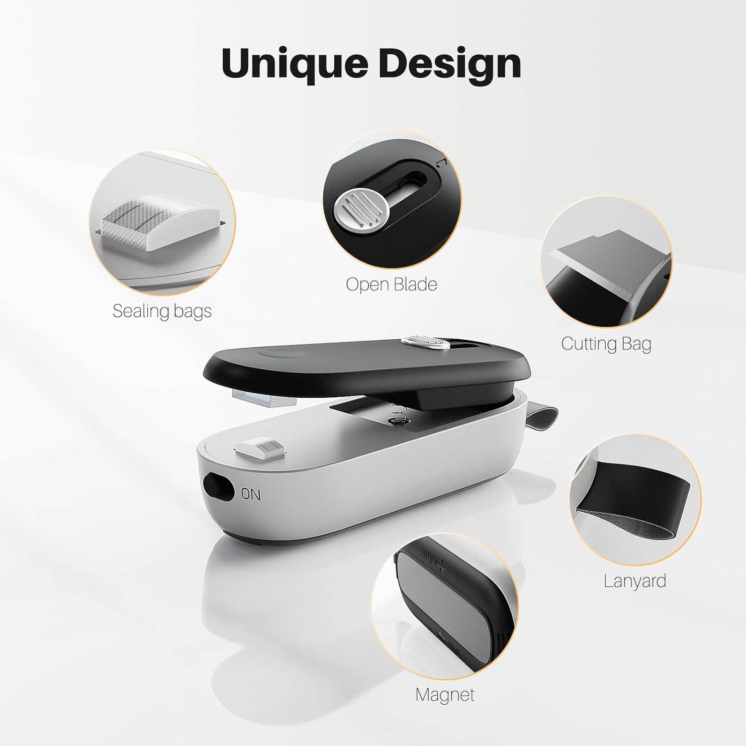 VIGOR - Vente Ustensile/gadget de cuisine - Scelleuse thermique et coupeur avec cordon, sac à puce portable à main1