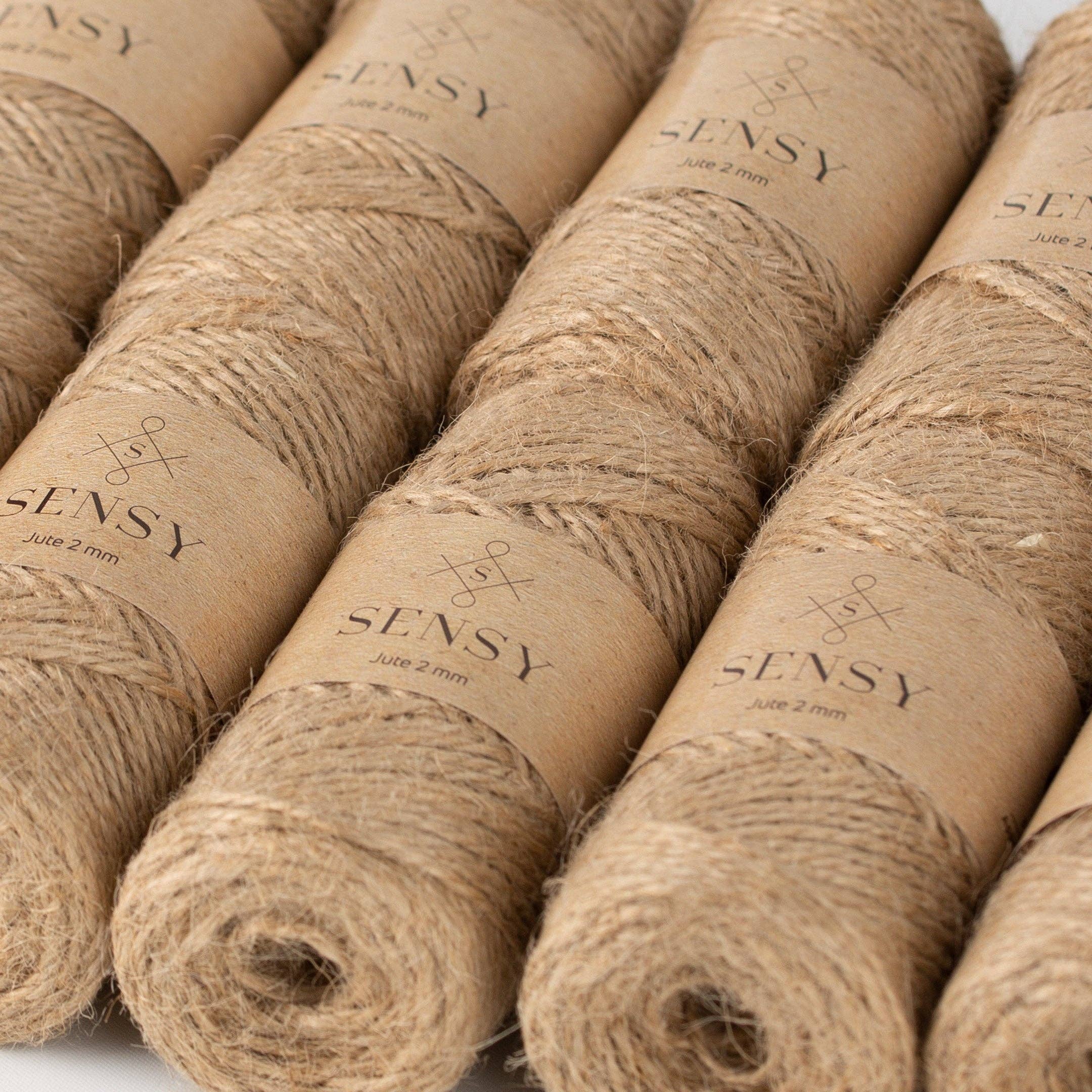 Sensy - Wholesale Twine - Sensy Premium Natural Jute Twine Best Arts Crafts Gift Twine Christmas Twine Durable Packing String (328 Feet)2