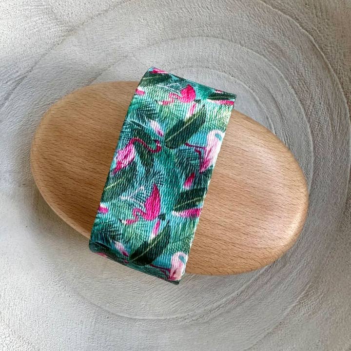 EcoFreax - Wholesale Nail Polish Set - Sisal Exfoliating Dry Body Brush Flamingo Strap