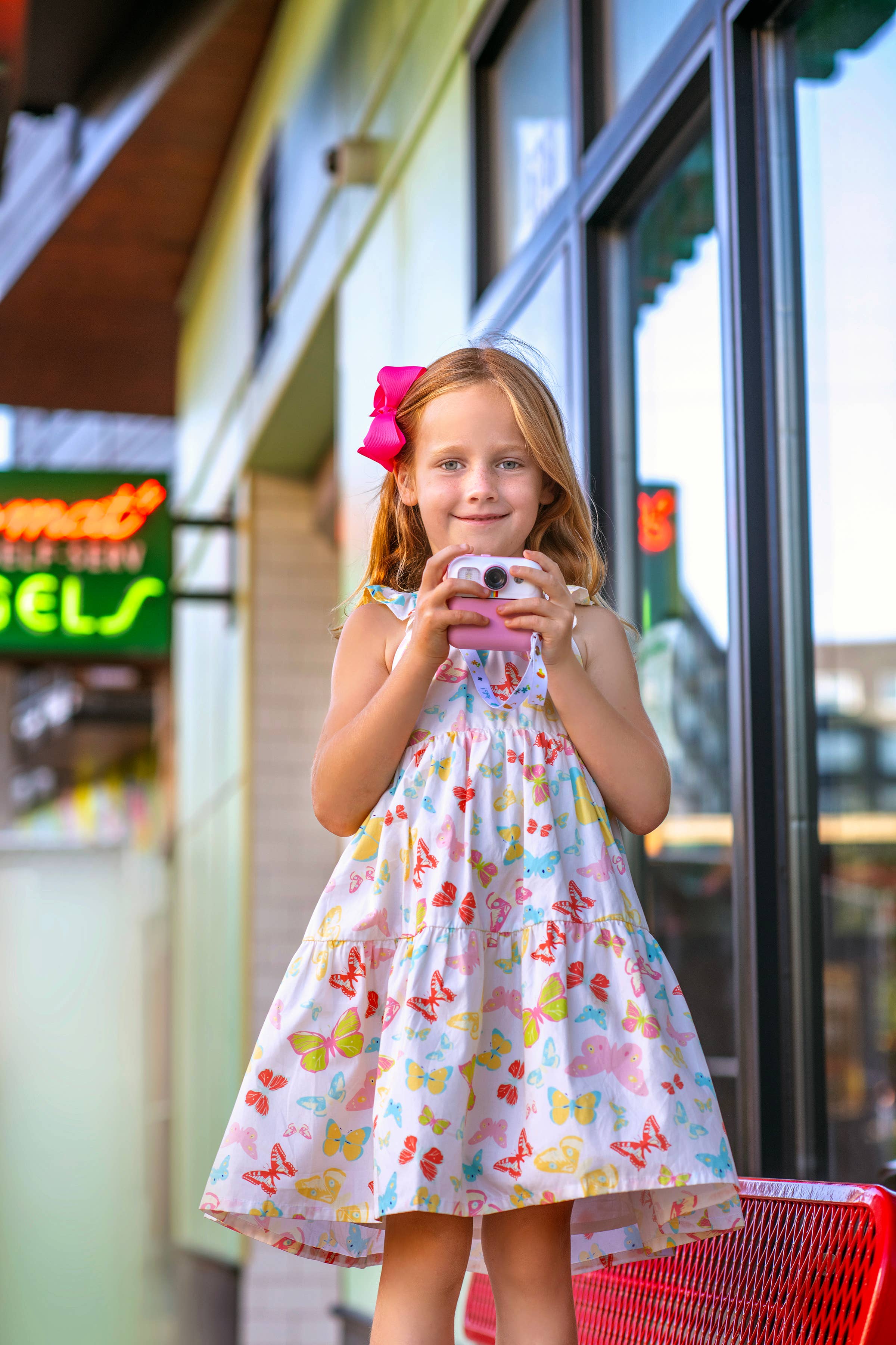 Minna - Wholesale Dress - Kids - Tiered Twirl Dress - Butterfly Ballet Petal Pastels16