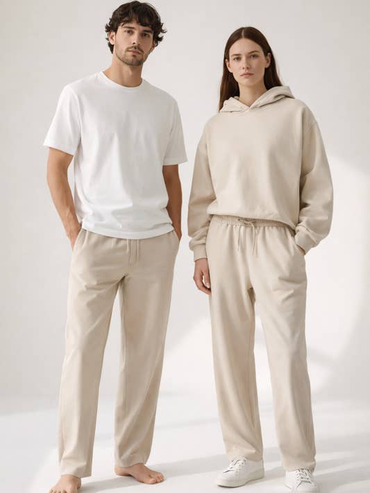 Lige Sweatpants - Tåge for engroshandel hos Breddys