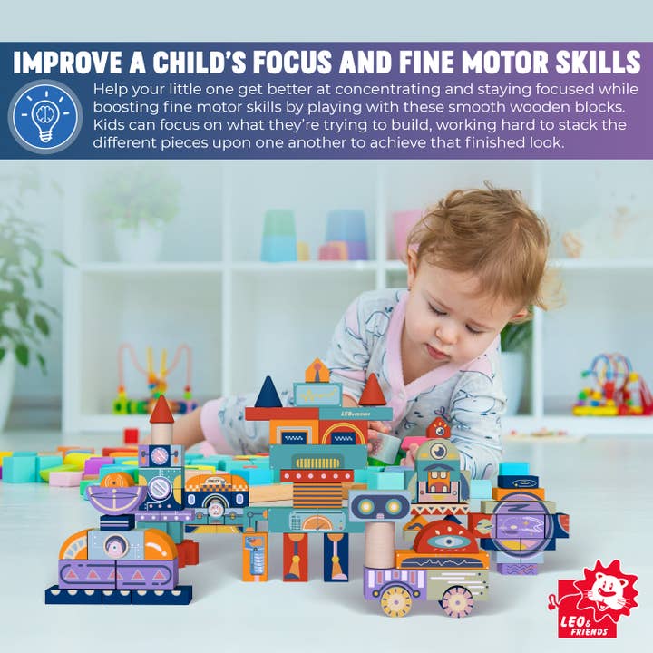 Leo & Friends - Wholesale Blocks - Kids Baby - Leo & Friends Universe Creative Blocks5