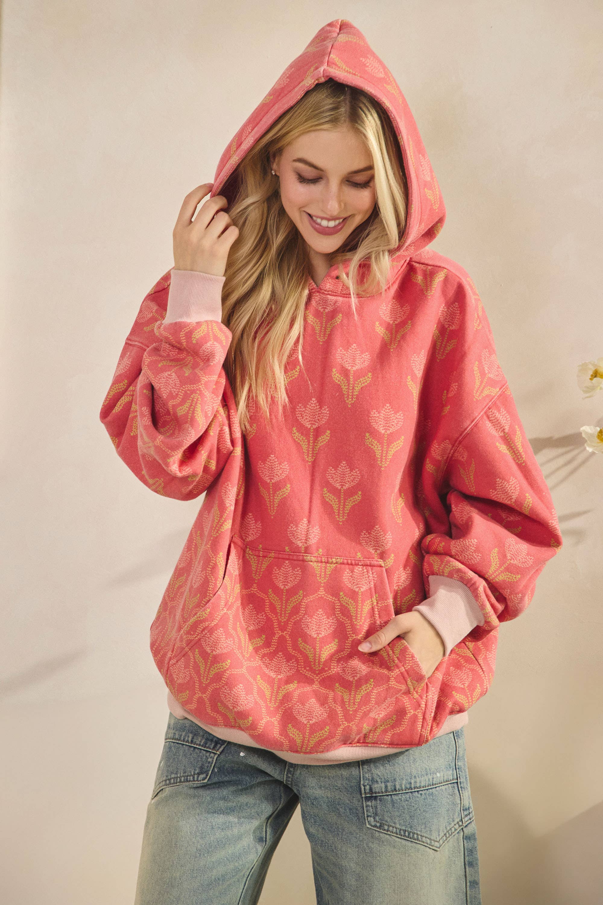 Veveret – wholesale Hoodie - Dam – Tryckt fleecehuvtröja25