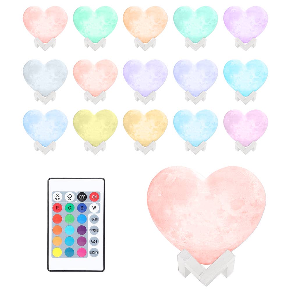 CanvasChamp - Wholesale Accent/Desk Lamp - Custom 3D Photo Heart Moon Lamp - Night Light0