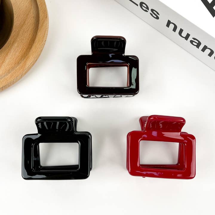 Square Claw Clip, Acetate Thickened Hair Clip for wholesale by TheDivaSoap