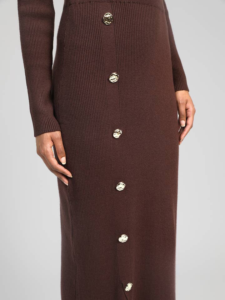 An'ge - Wholesale Rok - Dames - LANGE ROK NINI bruin1