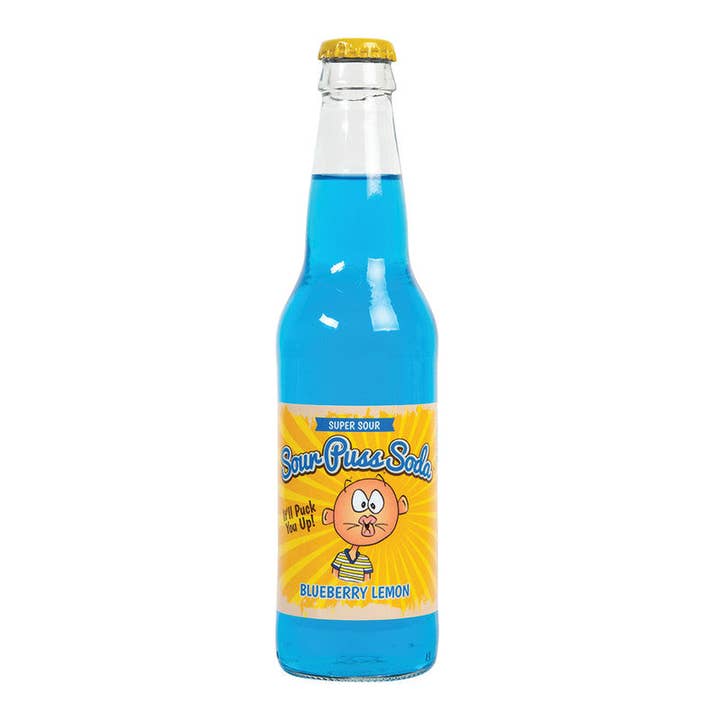 L&F Universal Goods - Wholesale Soda/Carbonated Drink - Avery's Sour Puss BLueberry Lemon Soda - 12OZ/24PK
