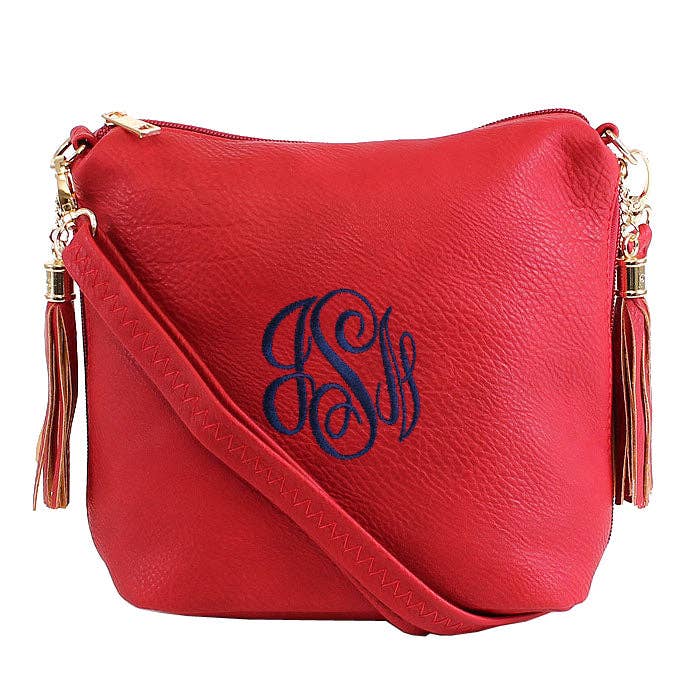 MiMi Wholesale - Wholesale Crossbody Bag - Women's - A8008 Fashion Crossbody Bag w/ 2 Side Tassel Zippers