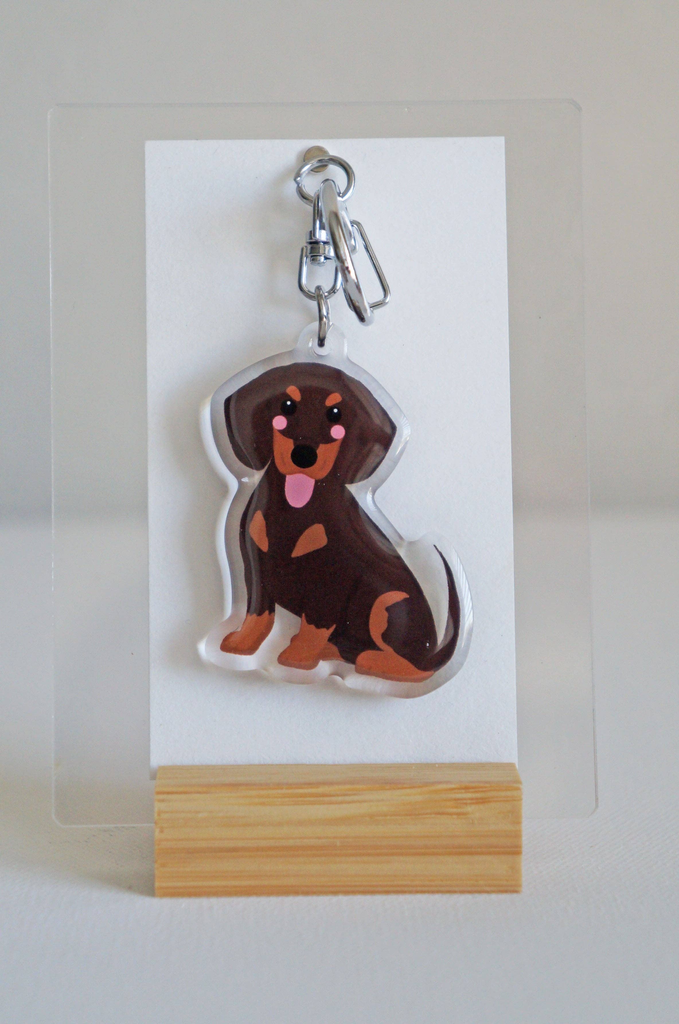 kiwi & WILLOW - Wholesale Keychain - Unisex - Dachshund Epoxy Keychain0