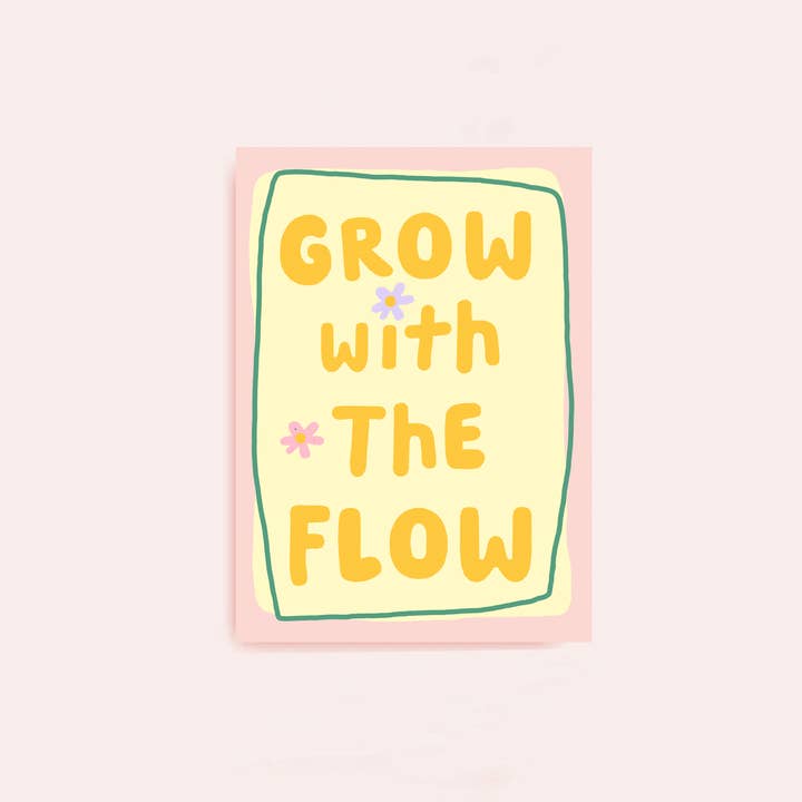 Vykort Väx med flödet för wholesale av Ines Keck | Studio Keck