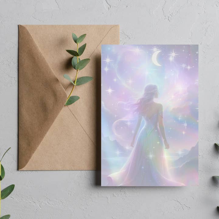 (BL05) STAR CHILD ( Interactive Meditation Greeting Card ) for wholesale by Jellow Cards & Gifts