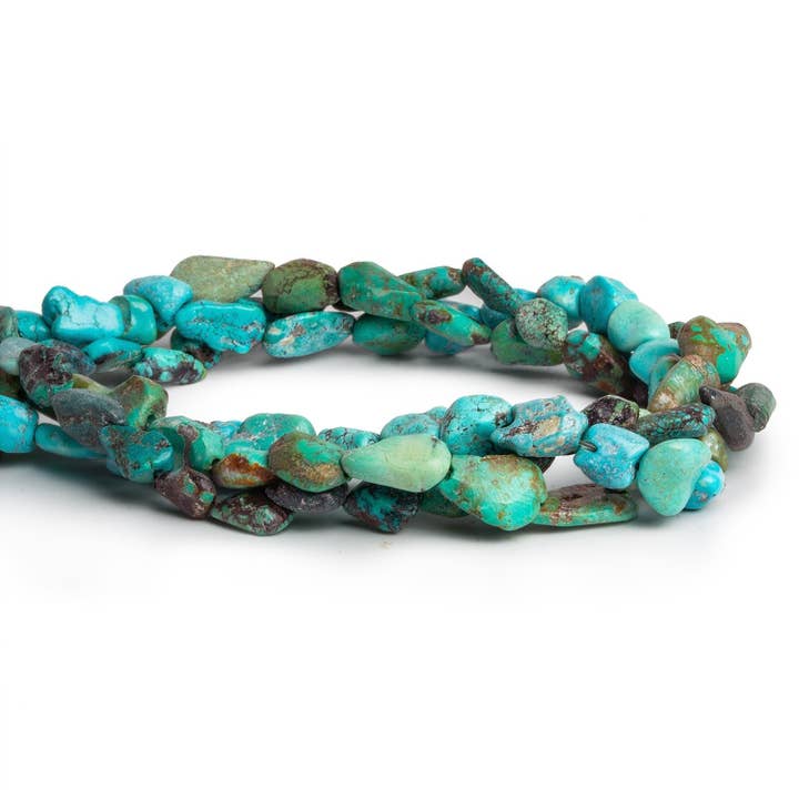 Chinesische Türkisperlen - Satz von 3 Strängen für den Großhandel von The Bead Traders