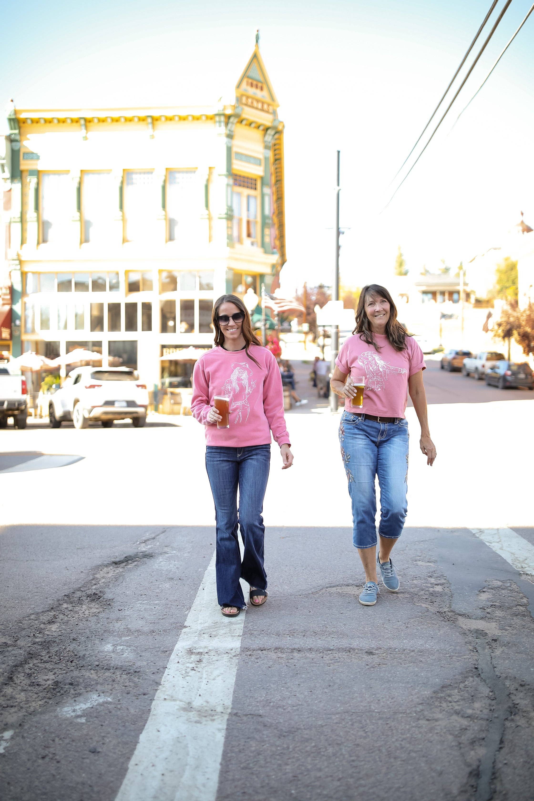 Outlaw Cowgirl Crewnecks - Watermelon for wholesale on Faire2