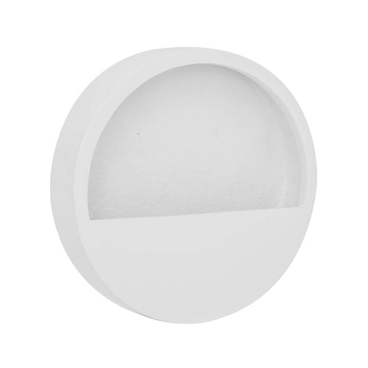 Wally (Hanging) M Glossy White L19,69in x W19,69in x H3,94in for wholesale by Pottery Pots