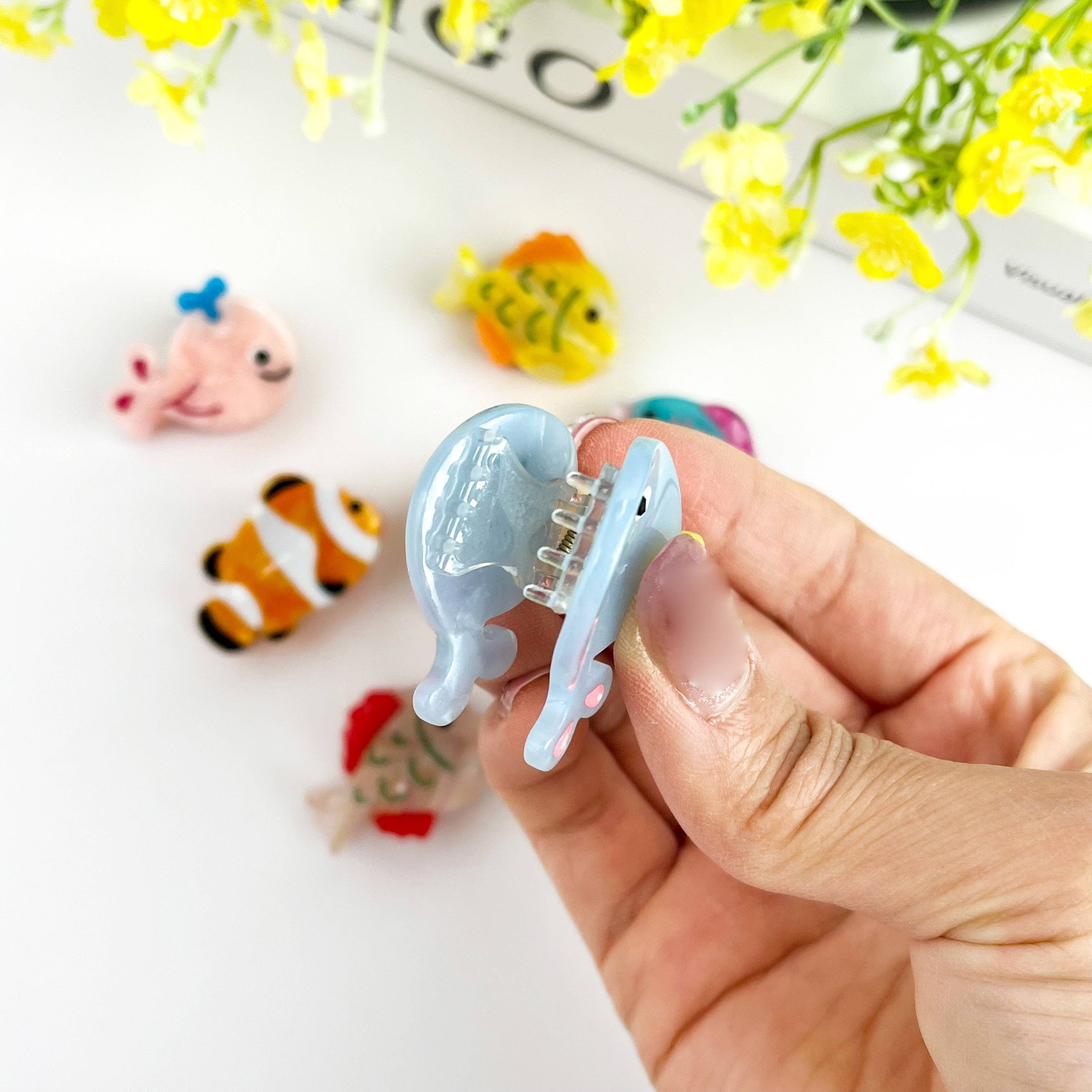 TheDivaSoap - Wholesale Hair Clip - Women's - Ocean Fish Mini Claw Clip, Whale Hair Clip9