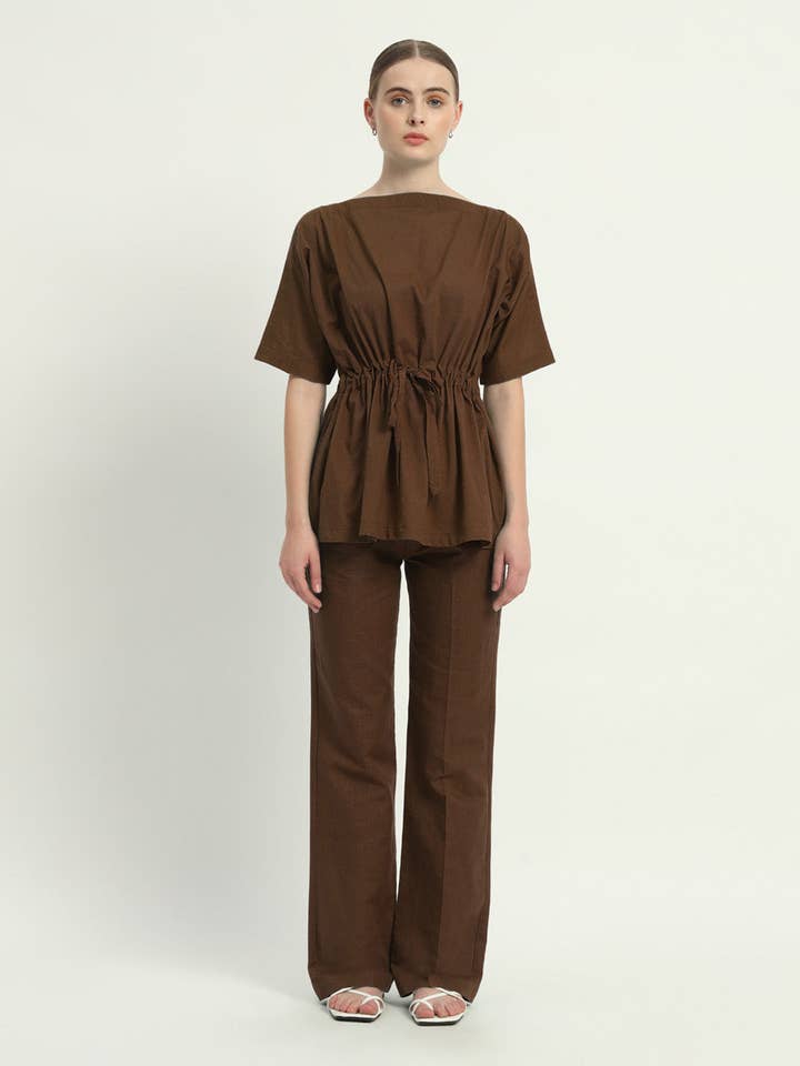 Conjunto de pantalones a juego Resumen Cola torcida para venta al por mayor de Thevasa