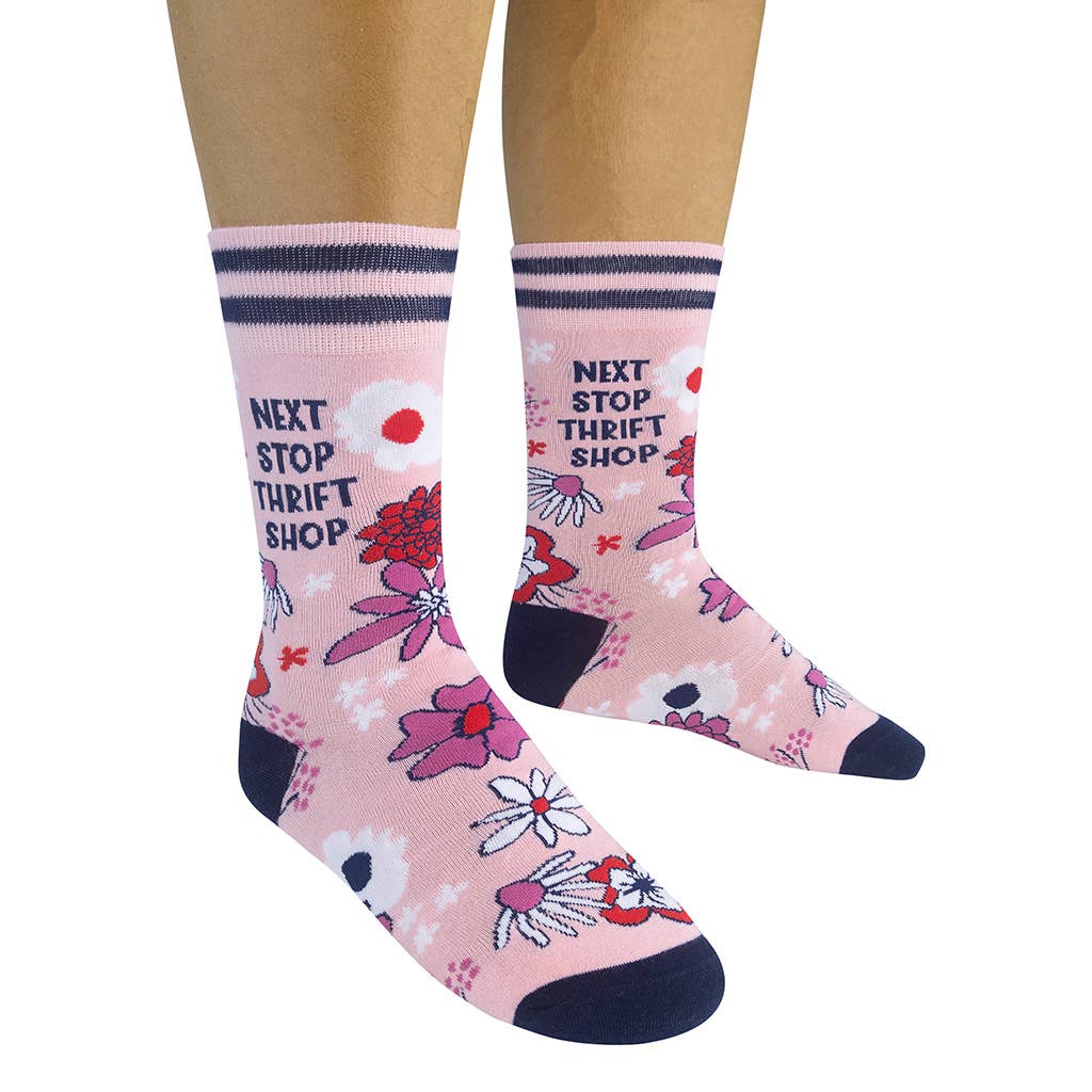 Funatic - About Face Designs - Nice Enough Merch Co – Großhandel Socken - Unisex – Nächster Halt Secondhandladen Socken | Lustig | Funatic9