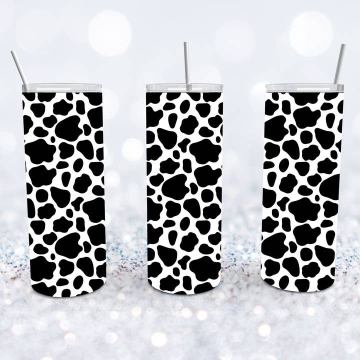 Cow Print Tumbler for wholesale by Beyond Bayside