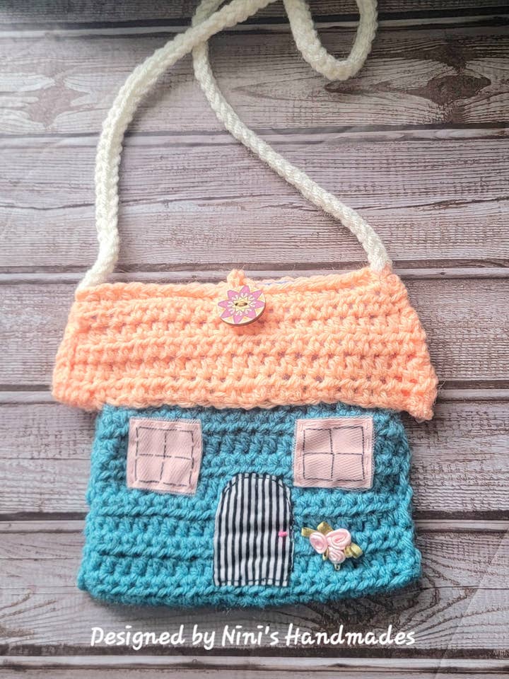 Little Cottage Kids Crochet Crossbody Bag for wholesale by Nini's Handmades