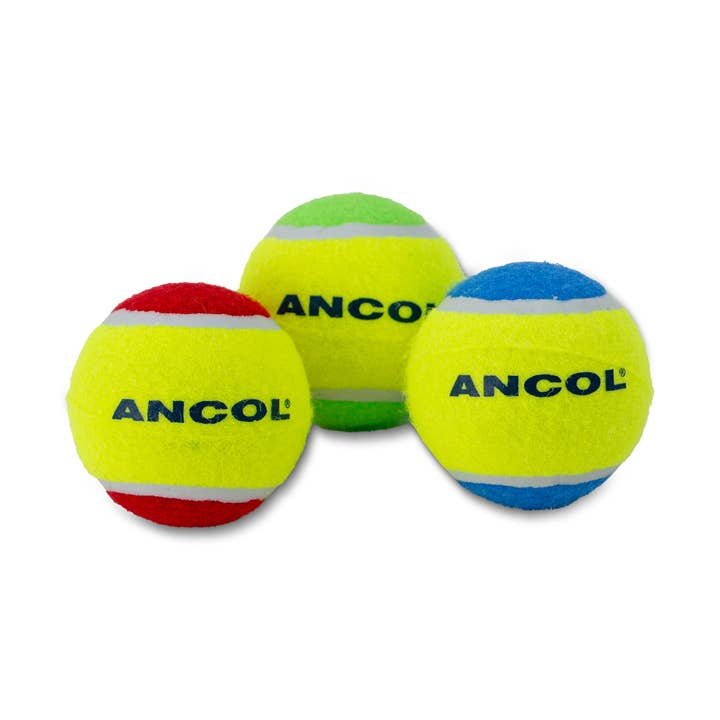 Playtime Chase Ancol Tennis Balls 3 pcs per pack for wholesale by Ancol Pet Products Ltd