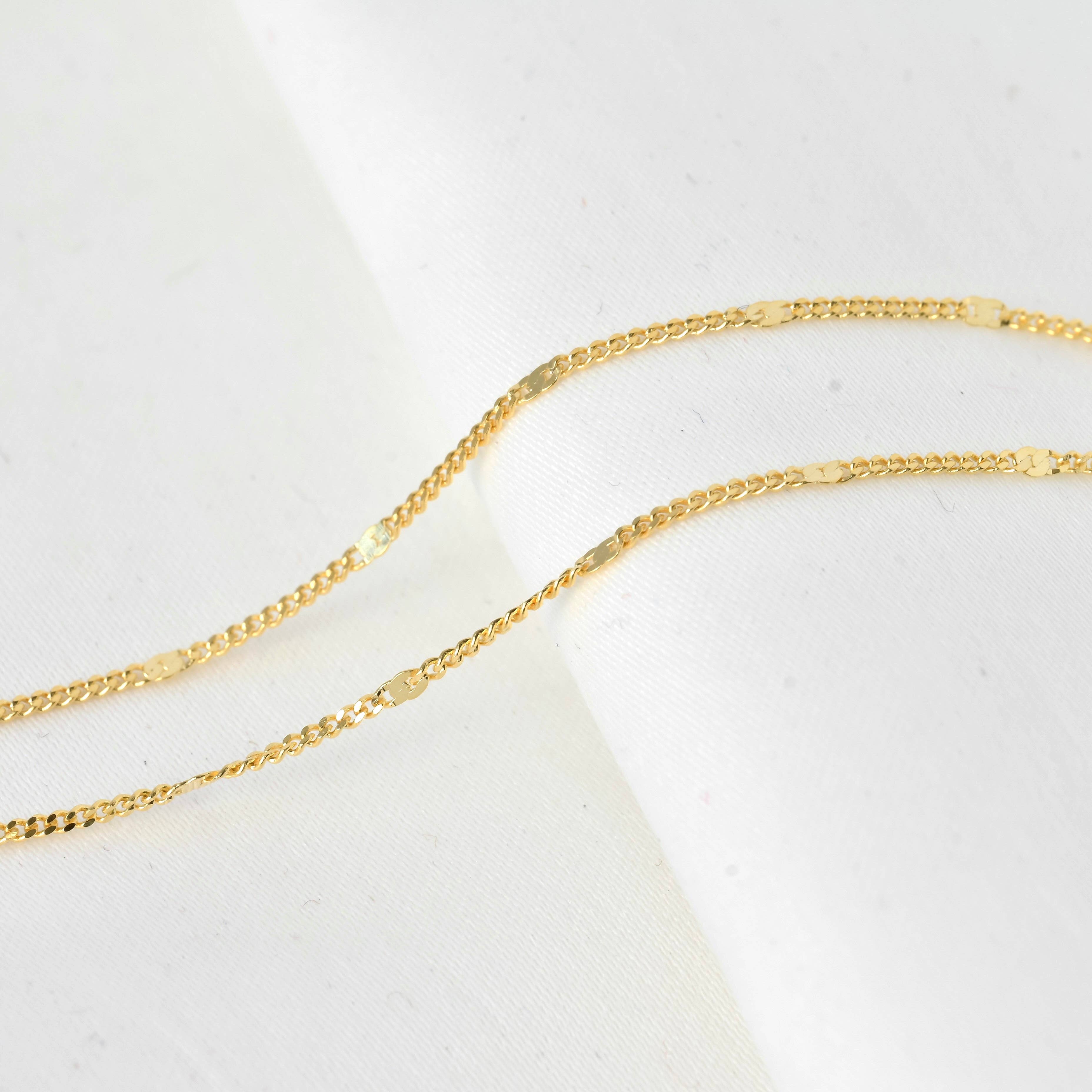 Blueyejewelry - Vente Bracelets maillon et chaîne - Bracelet à paillettes Dainty - Bracelet en argent sterling superposé6