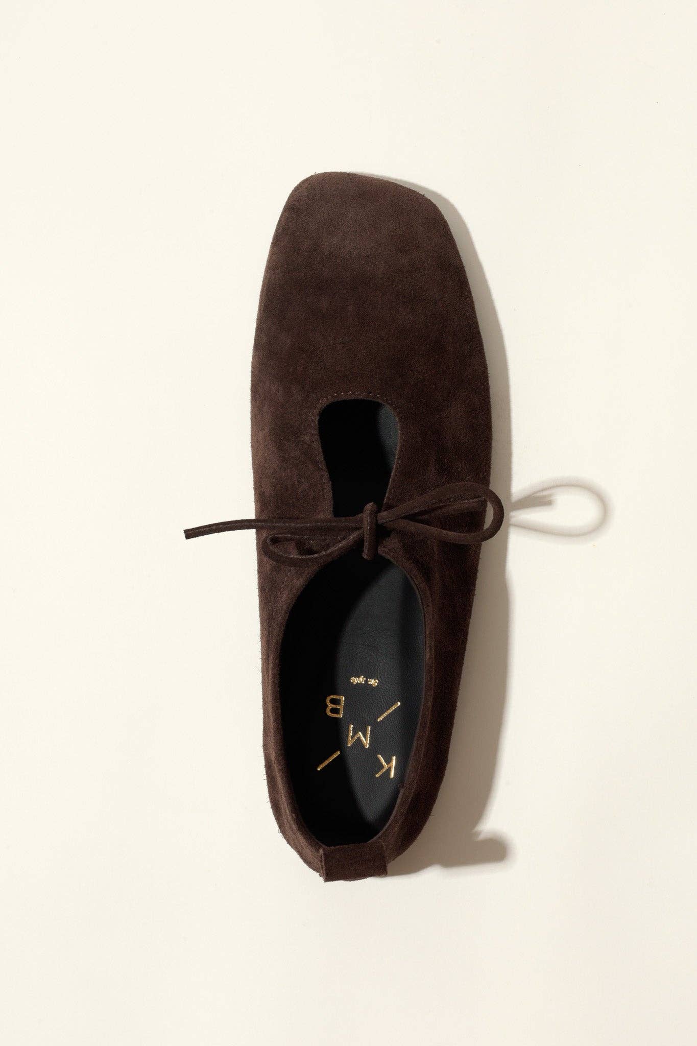 KMB Shoes - Vente Ballerines – femme - KATY CHOCOLATE – Ballerines en cuir souple avec nœud devant0