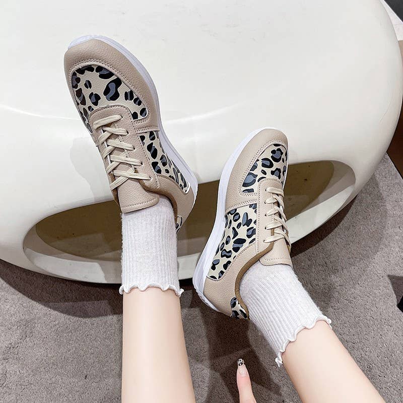 Comely Fashion - Wholesale Sandals - Women's - Leopard Casual Fashion Women's Sneakers0